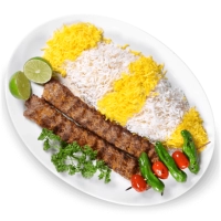 Combinatie van Koobideh en Adana